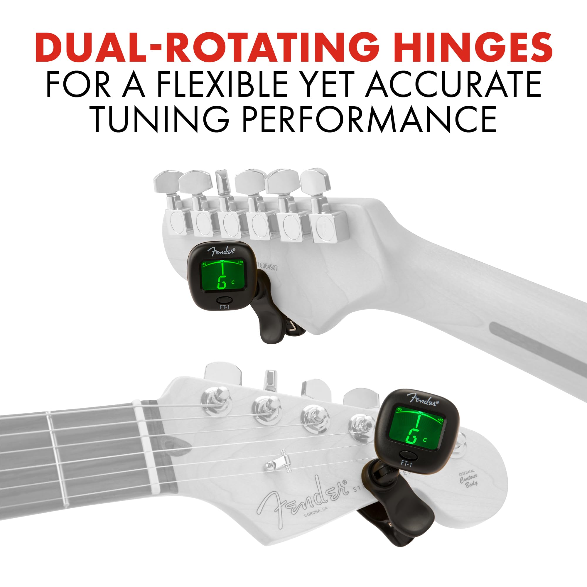 Amazon | Fender フェンダー クリップチューナー FT-1 Pro Clip Tuner
