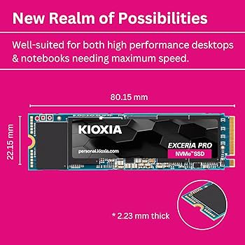 Amazon | KIOXIA EXCERIA PRO NVMe SSD M.2 2280 フォームファクター
