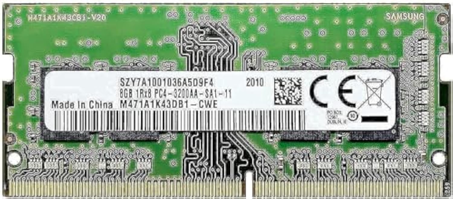 Samsung 8GB DDR4 3200MHz SODIMM PC4-25600 CL22 1Rx8 1.2V 260-Pin