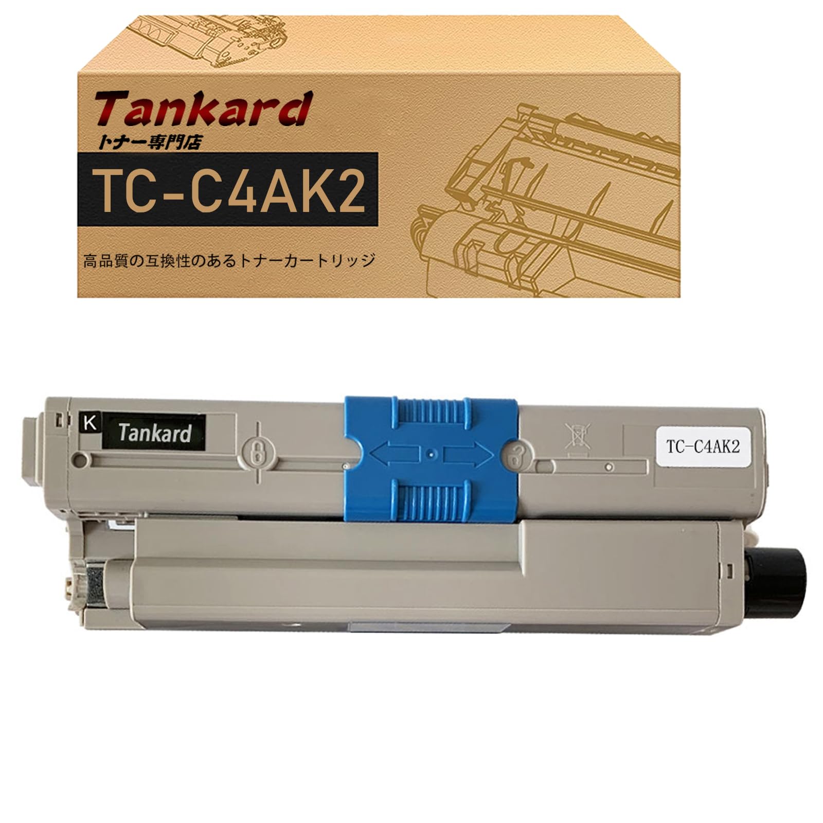 Amazon.co.jp: 【Amazon.co.jp限定】OKI用 TC-C4A TC-C4AK2 ( ブラック