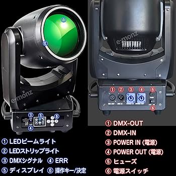 Amazon.co.jp : eモンズ ステージライト ムービングヘッド 【 BML-200W