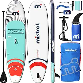 Amazon.com : Mistral Inflatable Stand Up Paddle Board, 10'6''x32