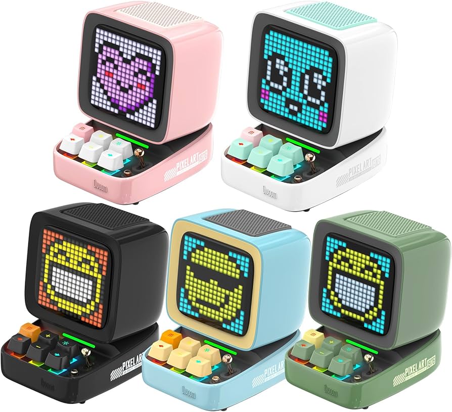 Amazon.com: Divoom Ditoo Pixel Art Bluetooth Speaekr (Pink+Black+