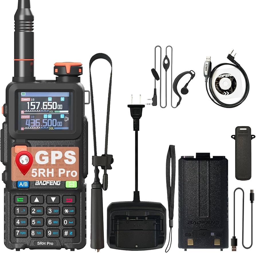 Amazon.com: BAOFENG 5RH Pro GPS Walkie Talkie 10W High Power 640