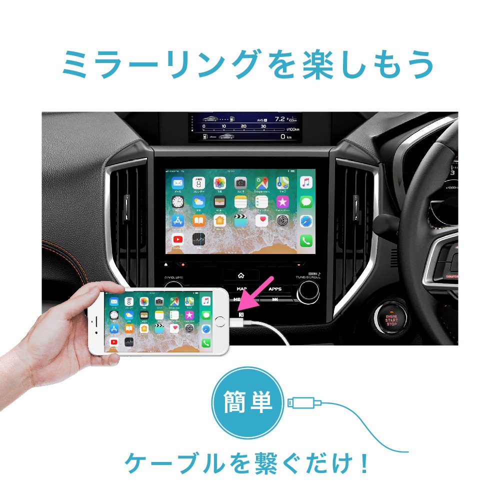 Amazon | ビートソニック 有線接続 ミラーリングアダプター iPhone