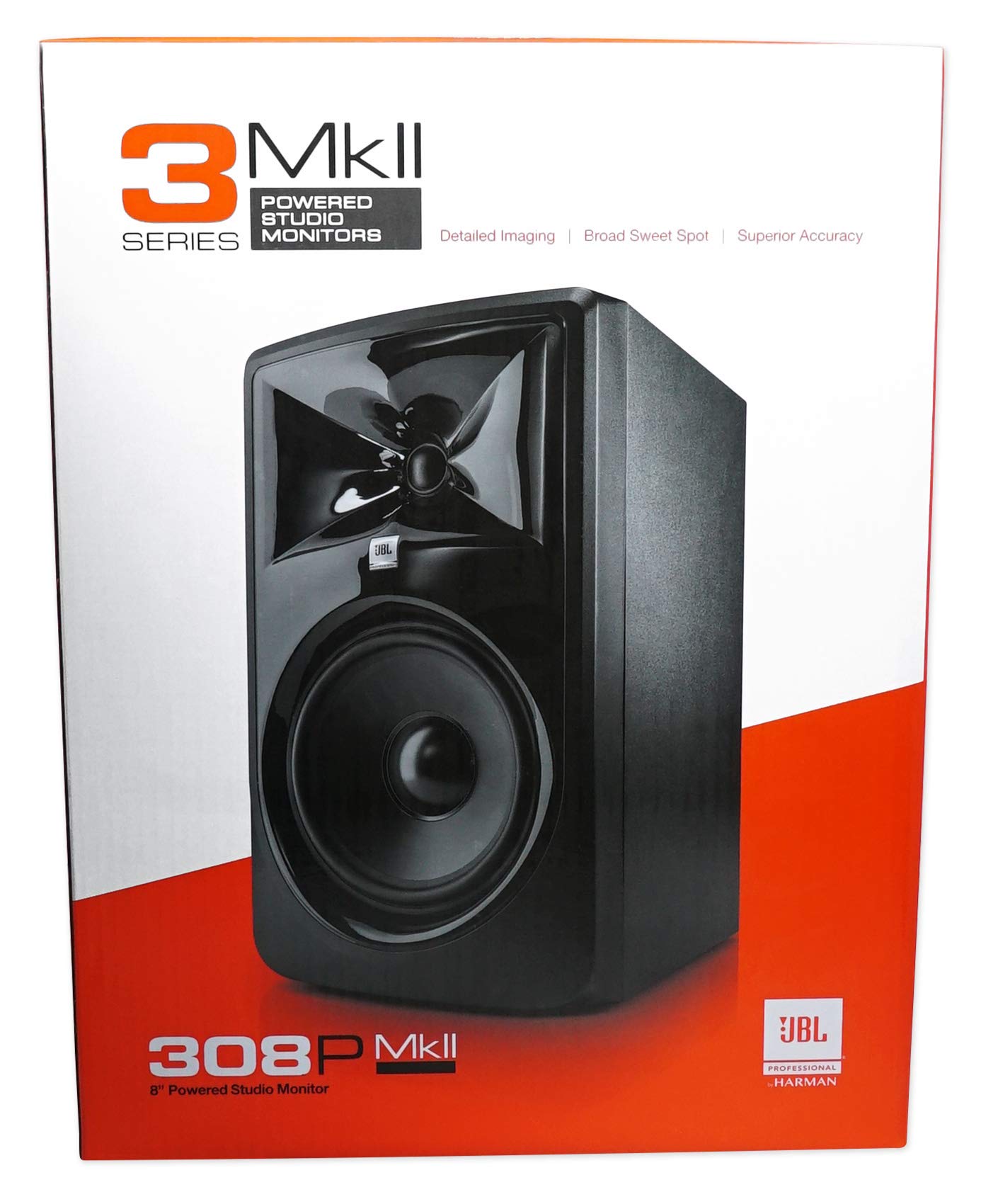 Amazon | JBL PROFESSIONAL 308P MkII パワードモニタースピーカー 1本
