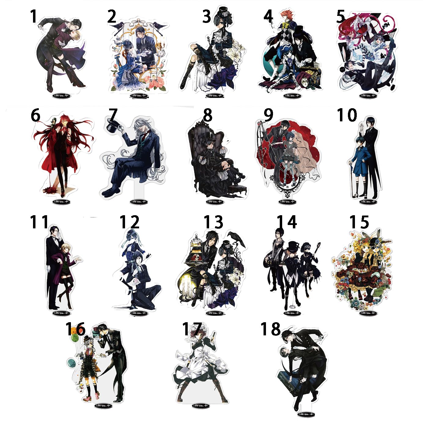 Amazon | 黒執事 アクスタ アクリルスタンド セバスチャン シエル