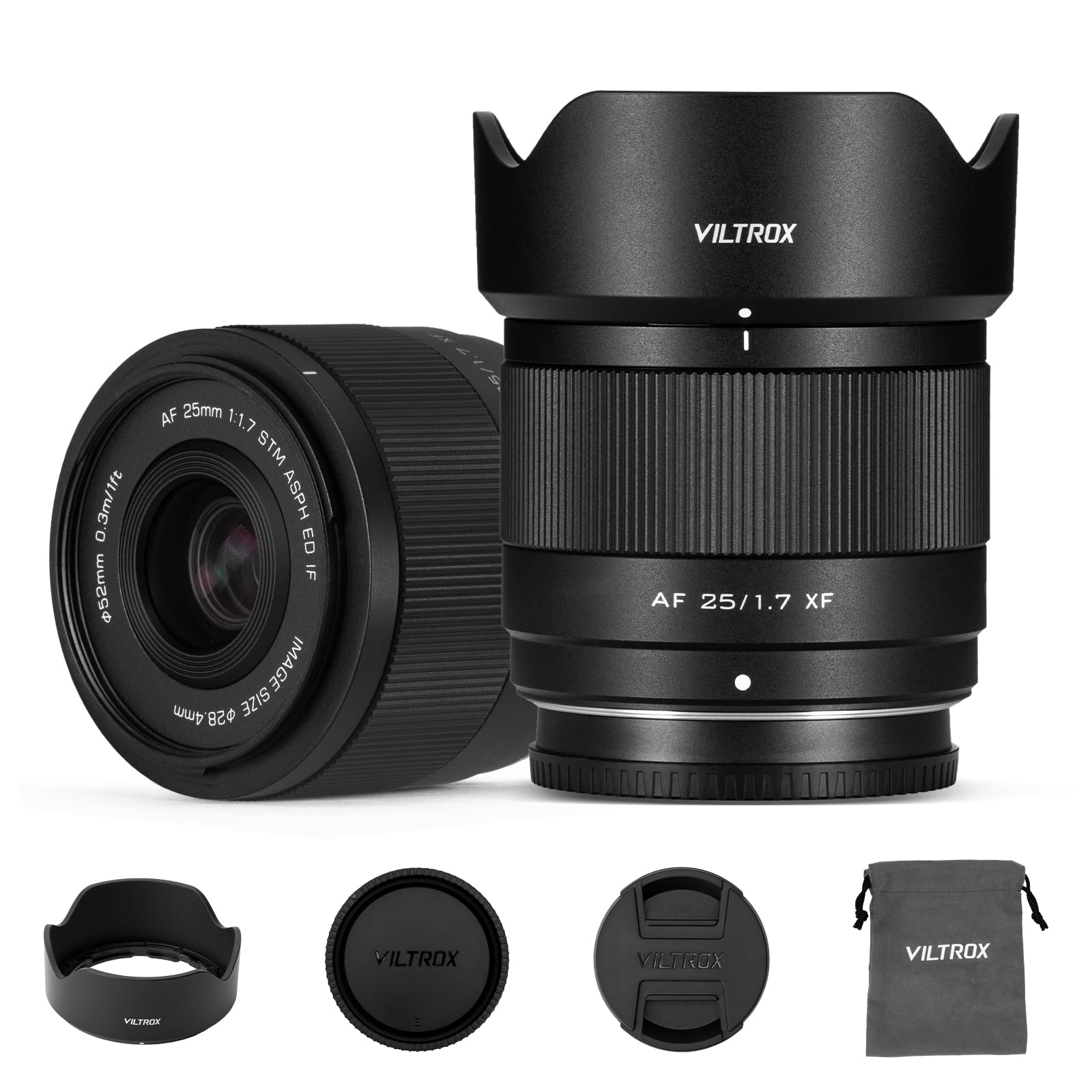 Amazon.com : VILTROX 25mm F1.7 Air XF Pocket Dispo Lens AF F/1.7 X