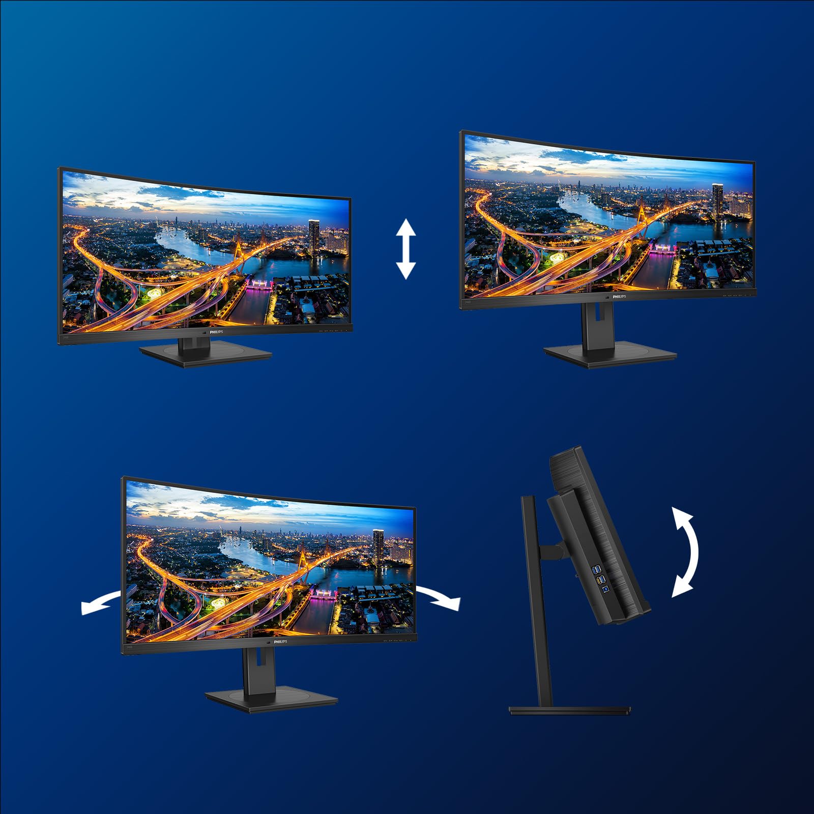 Amazon.com: Philips Curved Monitor 346B1C 86 cm (34-inch) (HDMI