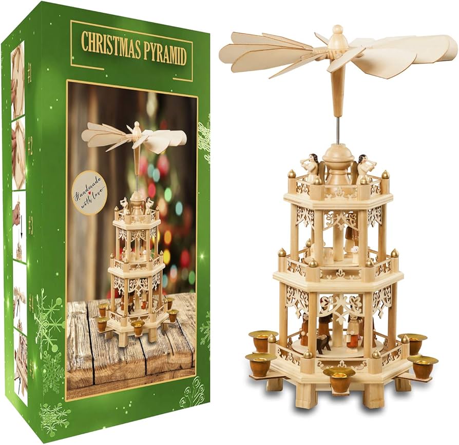 Amazon.co.jp: ドイツのクリスマスデコレーションピラミッド18インチ