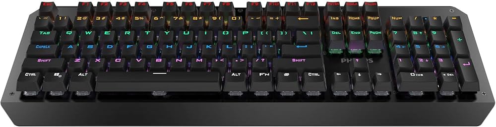 Amazon | フィリップス 有線 ゲーミング メカニカル キーボード