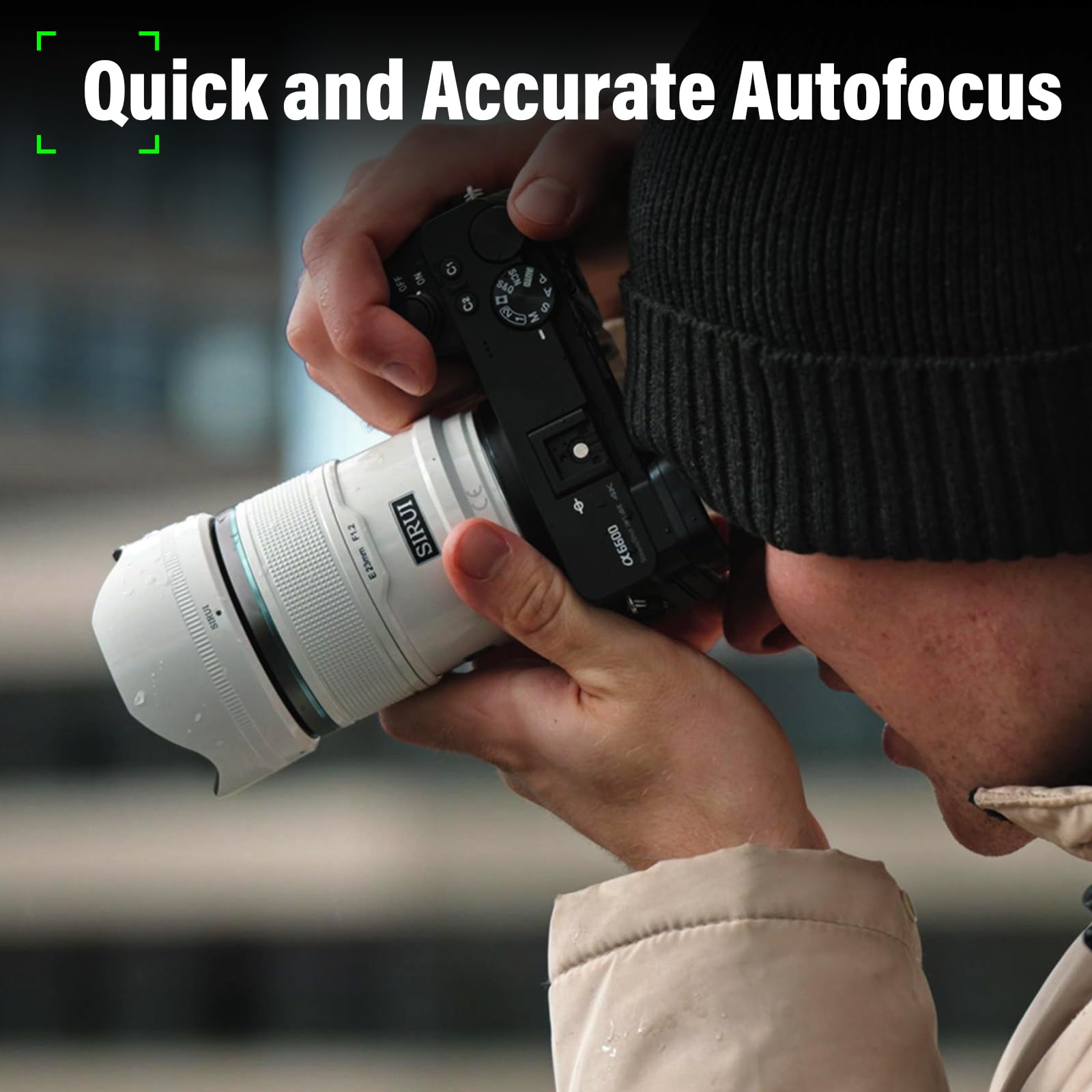 Amazon.co.jp: SIRUI Sniper 56mmオートフォーカスレンズ、F1.2広角APS