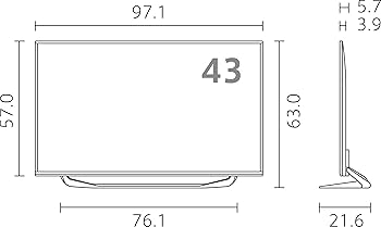 Amazon | LG 4K対応テレビ 43インチ/IPS 4Kパネル/ウルトラスリム