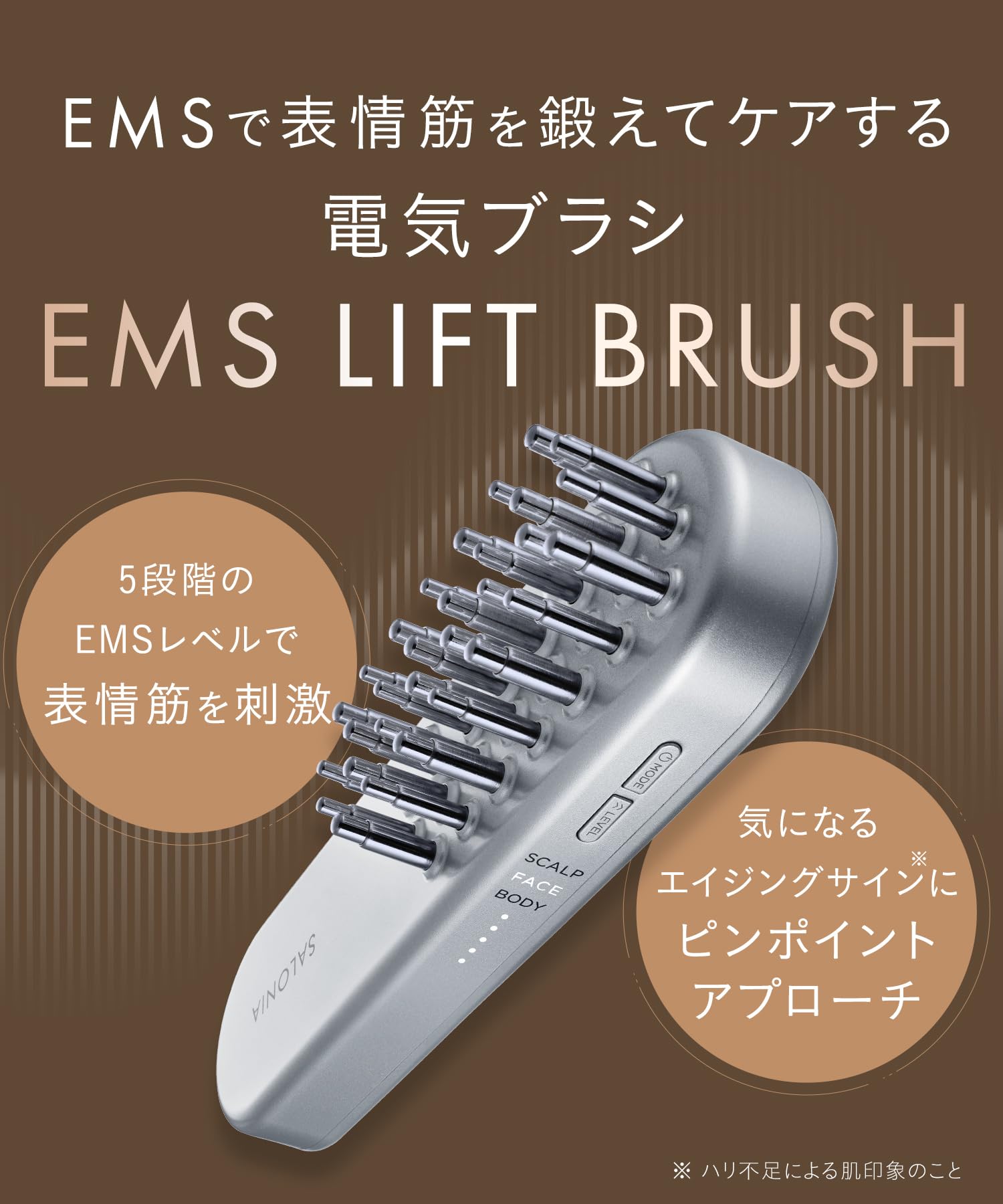 SALONIA SAL2206SL | EMS Lift Brush, Electric Brush, Facial Lift