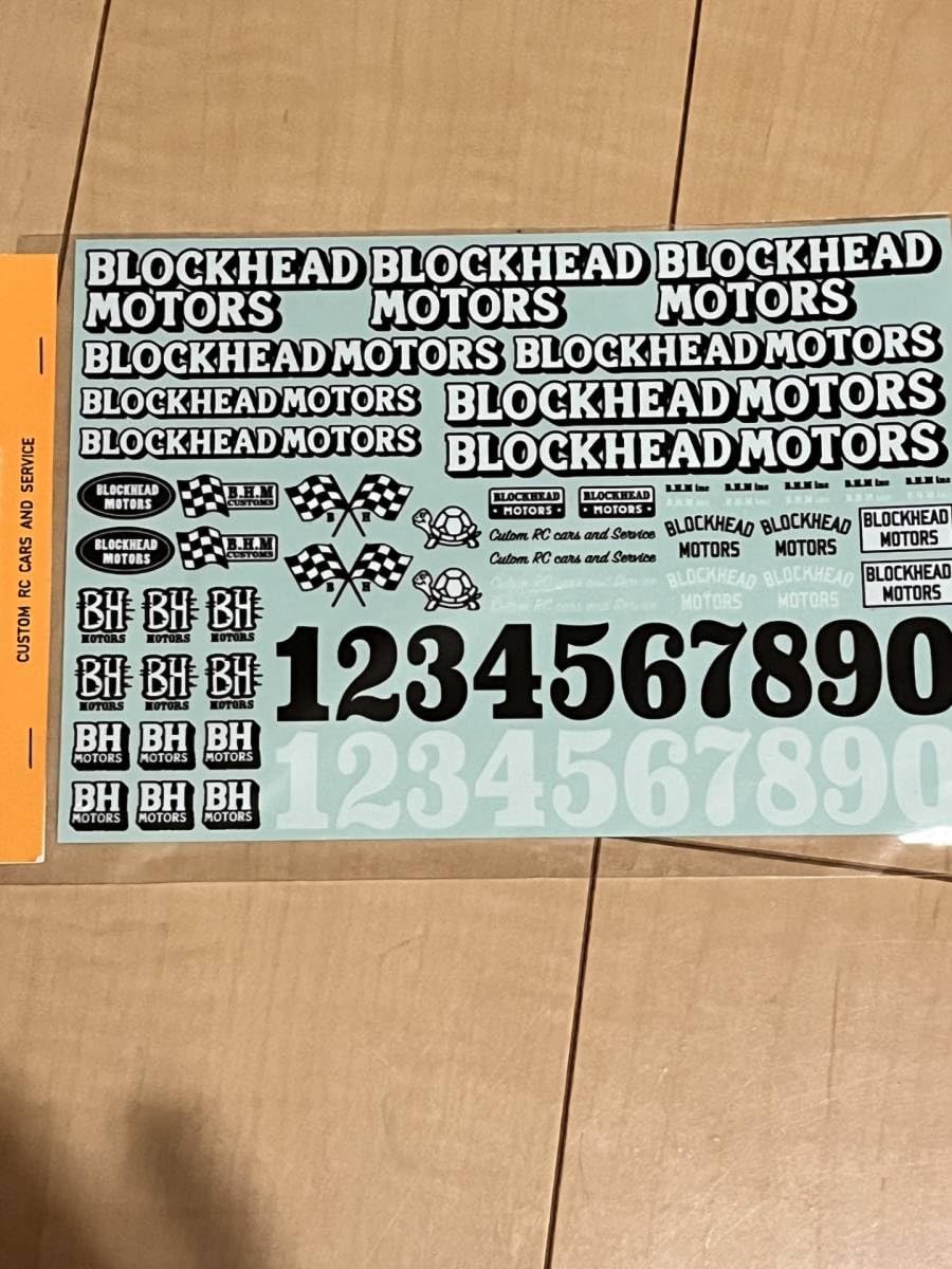 Amazon.co.jp: ブロックヘッドモータース 1/10 RC用ステッカーVer.1