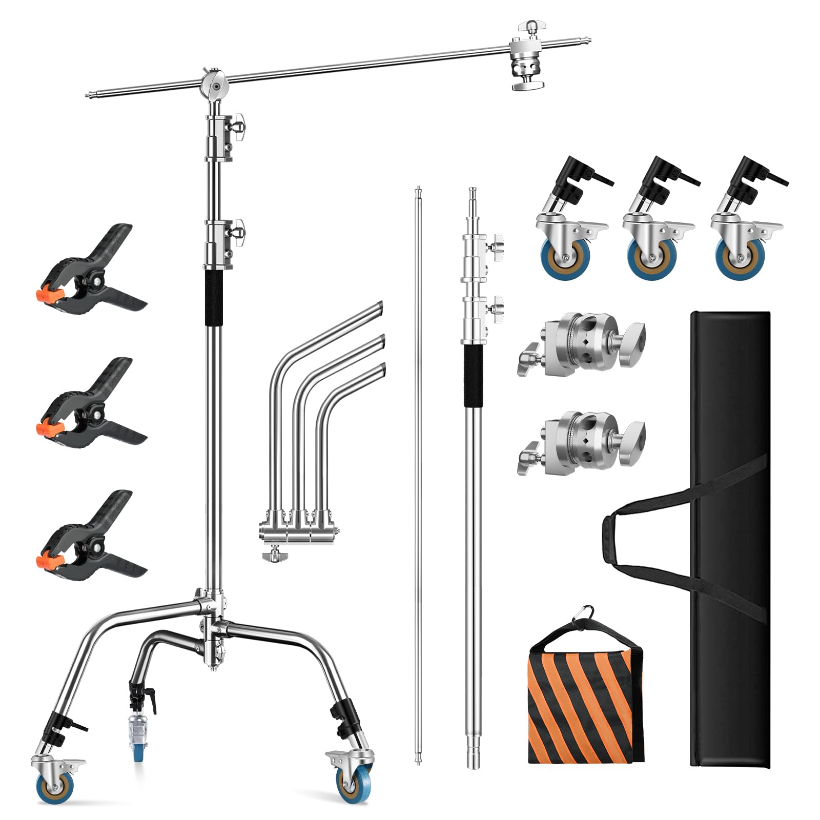 Amazon | SOONPHO センチュリースタンド キャスター付き フルメタルC