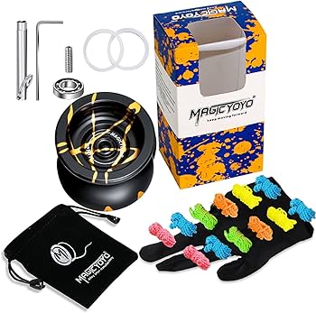 Amazon.com: MAGICYOYO N11 Black Golden Unresponsive Yoyo Kit, Yoyo