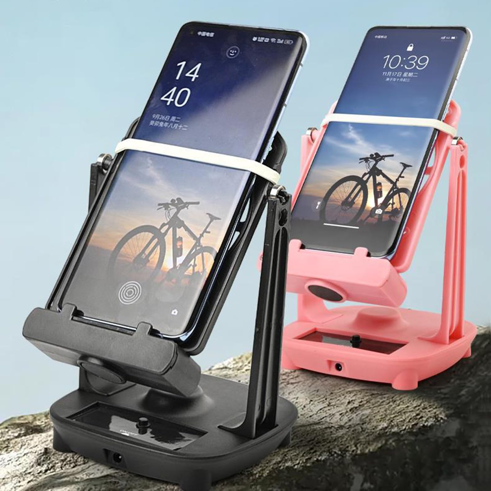 Amazon.co.jp: スマホ振り子 回転スイング USB給電 2台同時使用 振り子