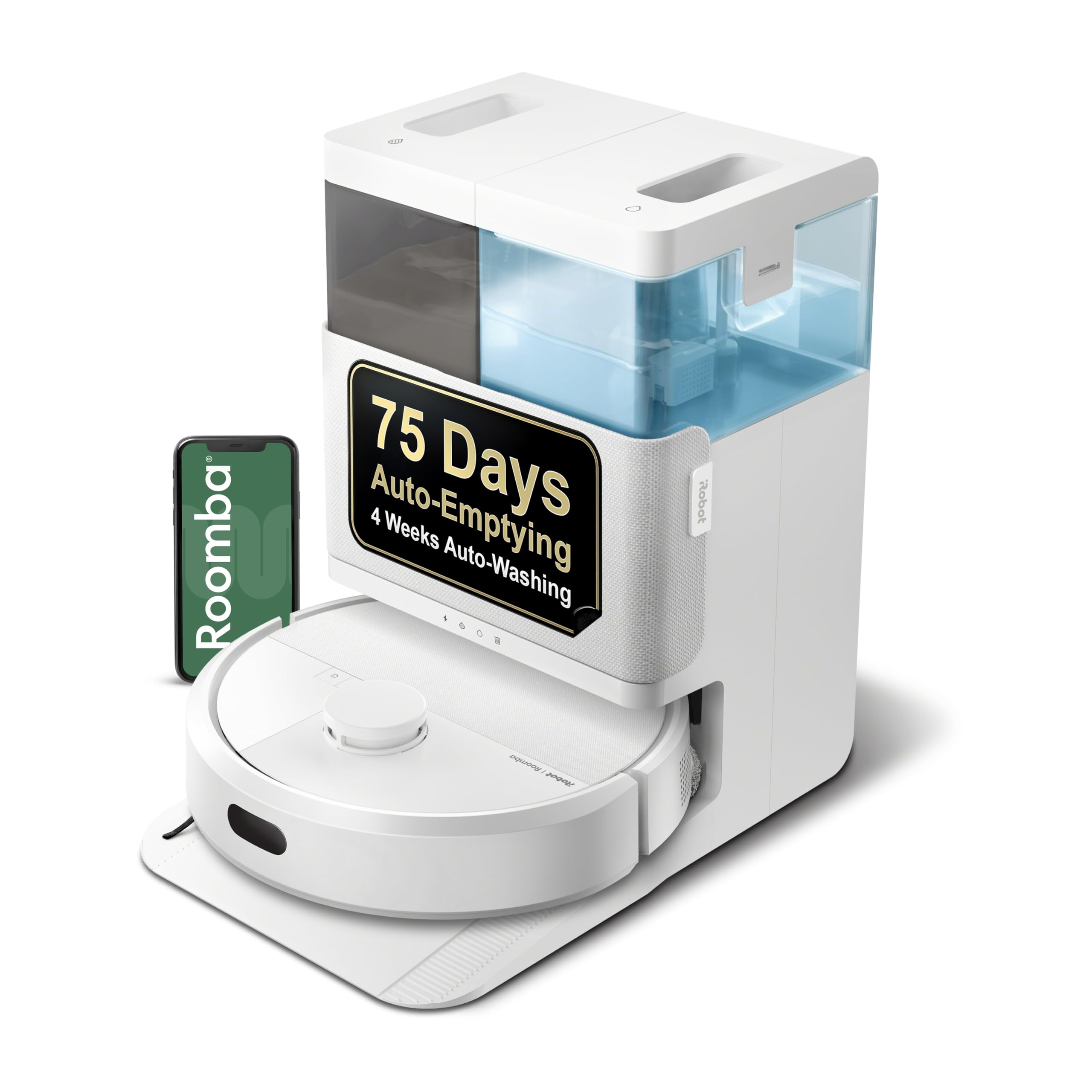 Amazon.com - iRobot Roomba Plus 405 (G185) Combo Robot Vacuum