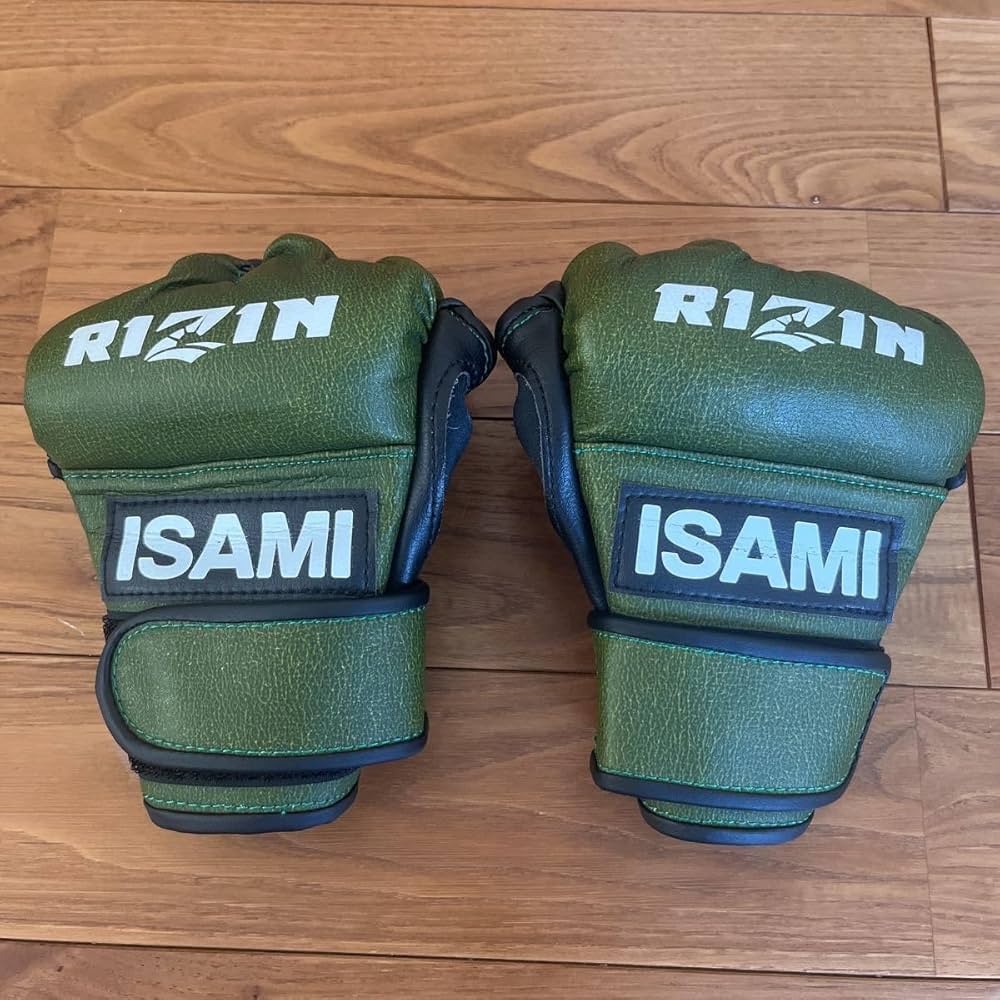 RIZIN オープンフィンガーグローブ オリーブグリーンSサイズ RIZIN