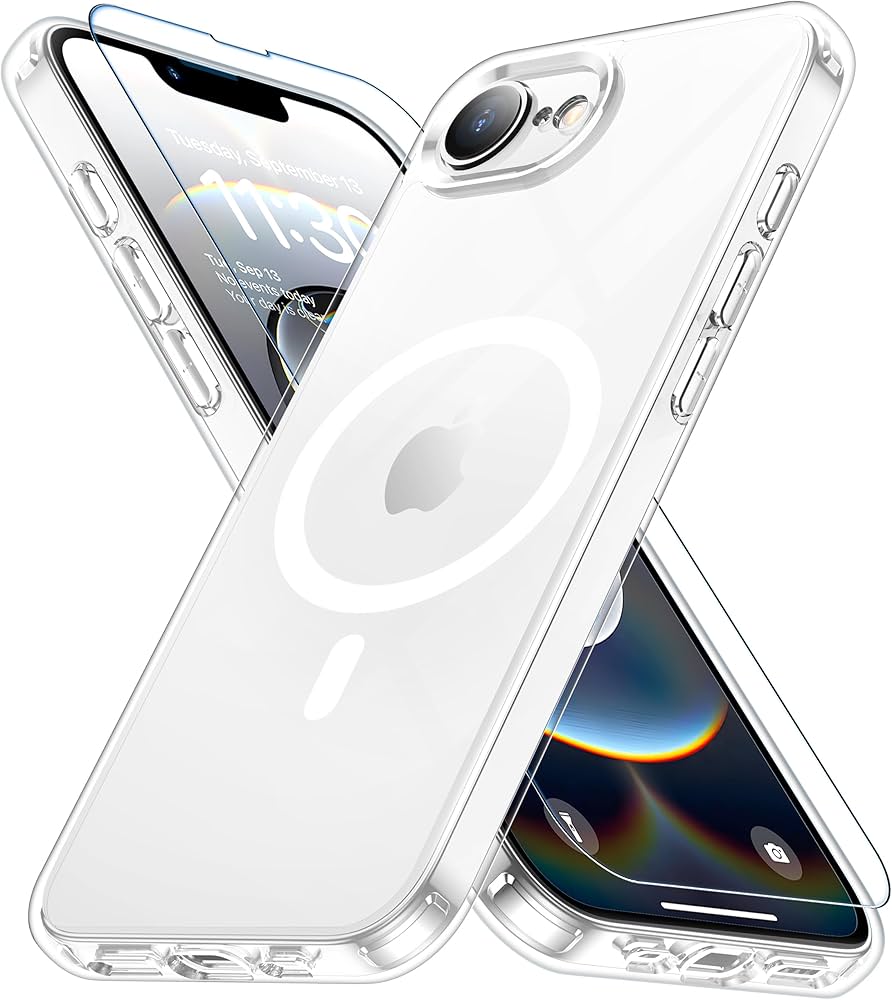 Amazon.co.jp: iPhone 16e 用 ケース クリア 【Magsafe対応・米軍規格