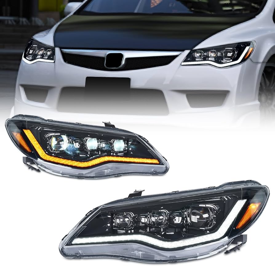 Amazon | Archaic シビック FD1 FD2 タイプr FD3 ヘッドライト 純正