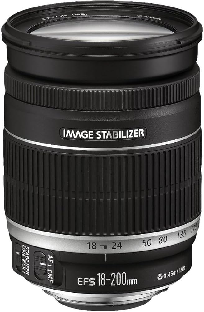 Amazon.com : Canon EF-S 18-200mm f/3.5-5.6 IS Standard Zoom Lens