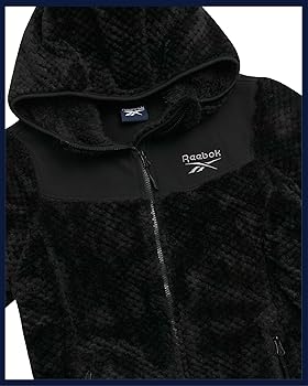 Reebok Womens Fleece Jacket - Super Soft Snow Fleece Hooded Zip Up