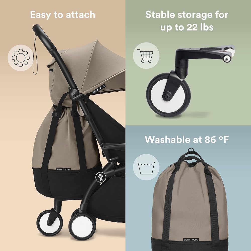 Amazon.com : Stokke YOYO Bag, Taupe - Provides Additional, Sturdy