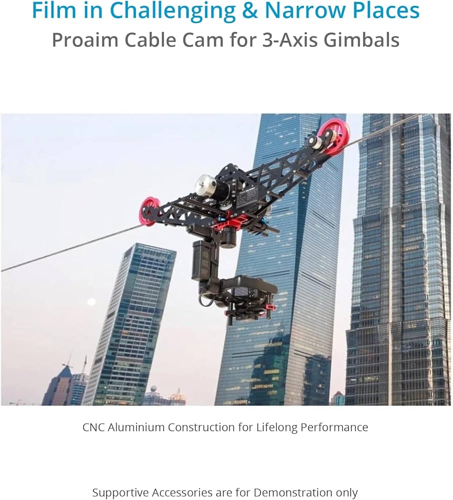Amazon | Proaim sky-walker CinemaケーブルCamシステムfor 3軸カメラ