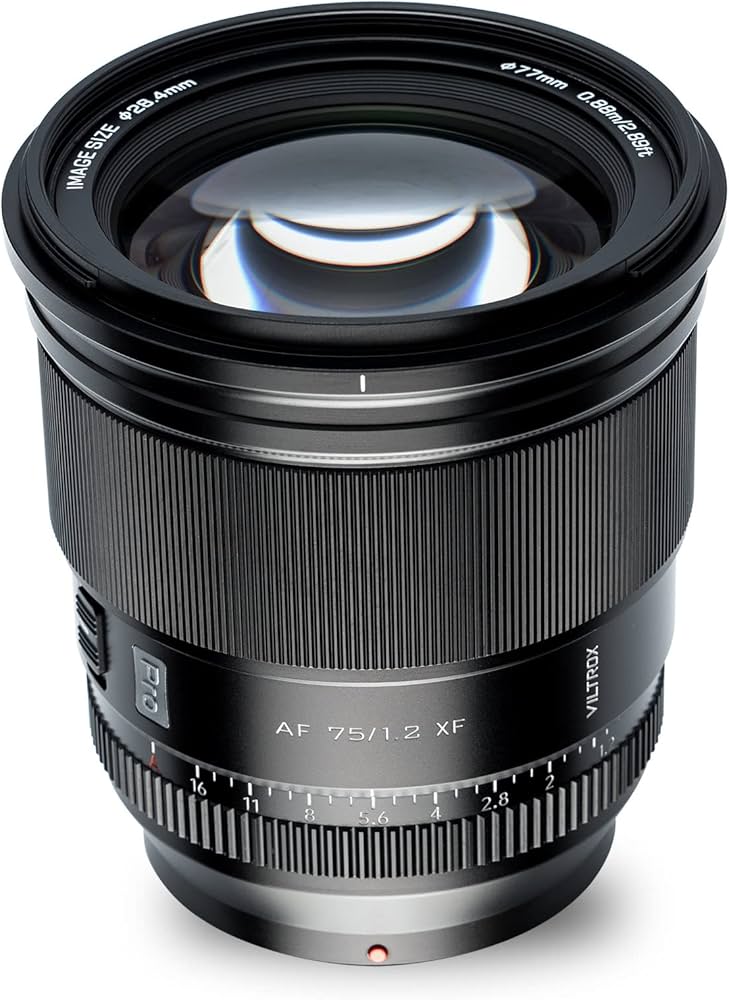Amazon.co.jp: VILTROX 単焦点レンズ AF 75mm F1.2 XF 単焦点中望遠
