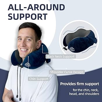 Amazon.com: Travel Pillow with Extra Large Hood for Airplane Long