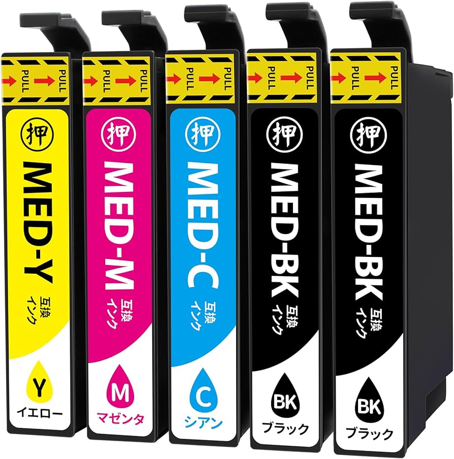 Amazon.co.jp: MED-4CL MED エプソン 用 EW-056A EW-456A 互換 インク