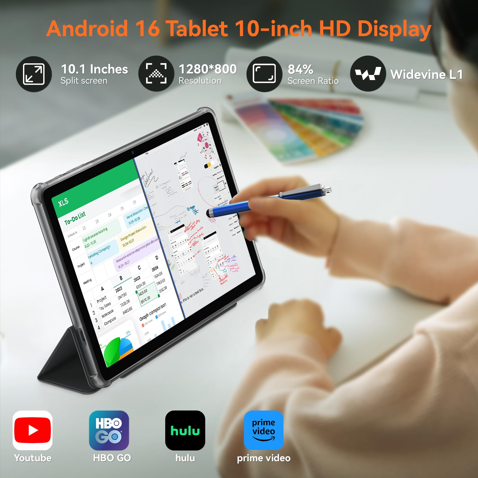 Amazon.com : Tablet, 2026 Lastest Android 16 Tablet with Keyboard