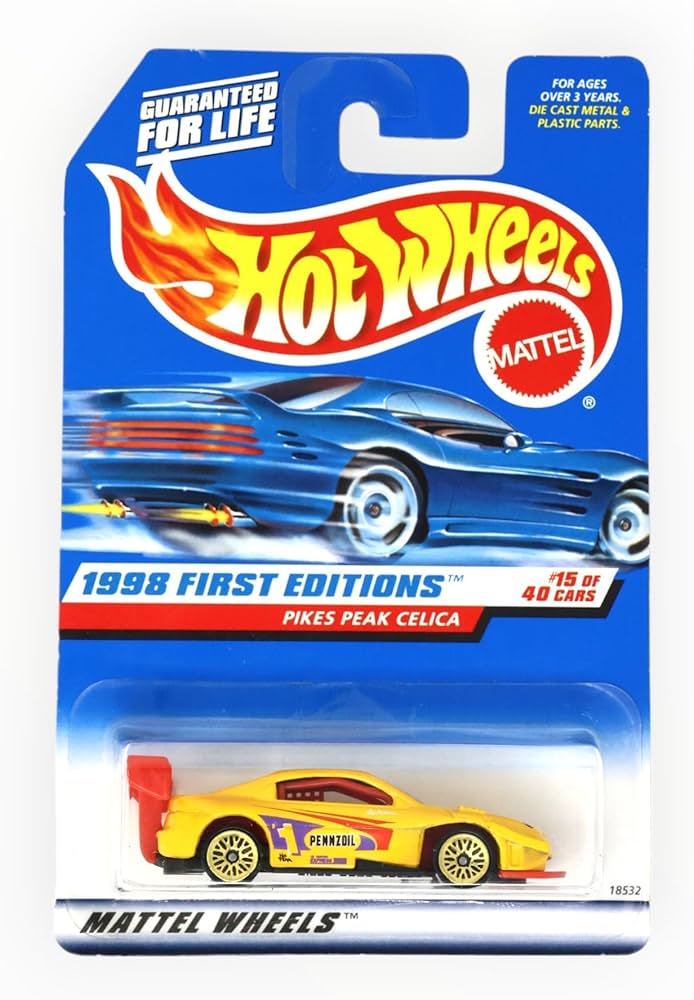 Amazon.com: Hot Wheels Pikes Peak CELICA Yellow 1998 First