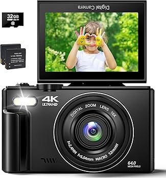 Amazon | 4Kデジタルカメラ デジカメ 4K動画撮影 6400万画素コンパクト