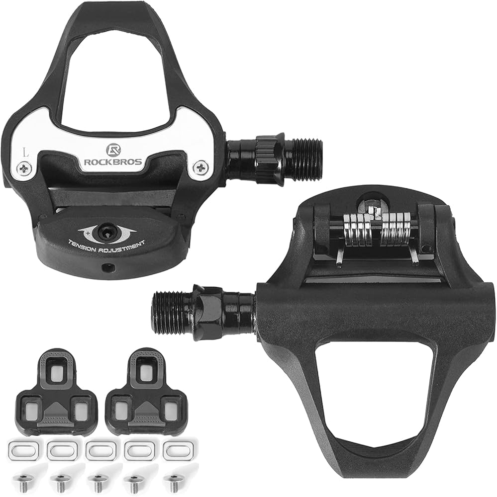 Amazon.com : ROCKBROS Road Bike Pedals Clipless Pedals with Cleats