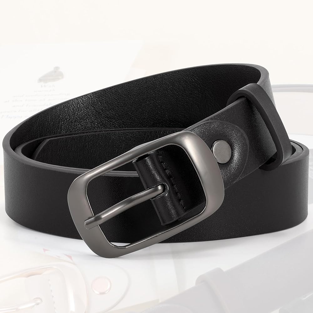 XZQTIVE 2 Pack Women Plus Size Leather Belts Fashion Cowhide Waist