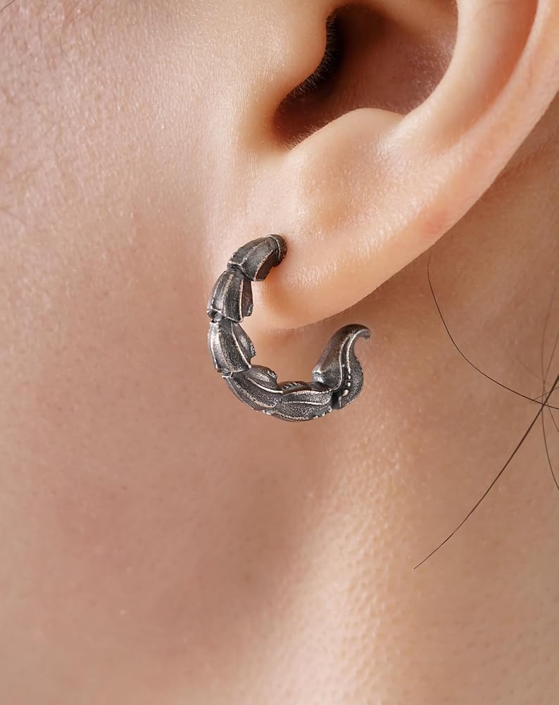 Amazon | COPPERTIST.WU スコーピオンテールイヤリング 925