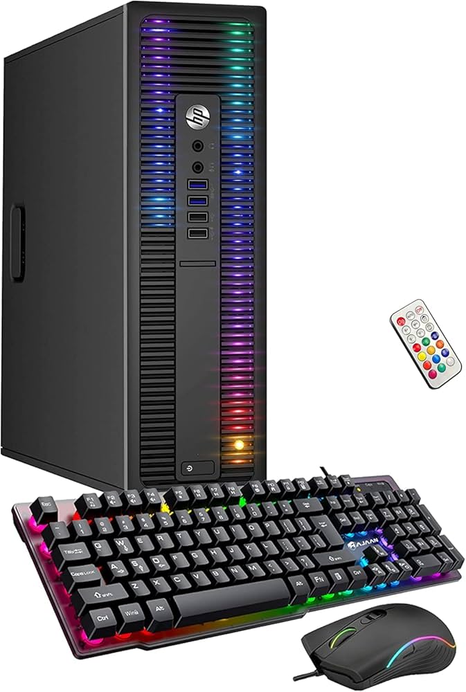 Amazon.com: HP EliteDesk Desktop RGB Lights Computer AMD A-Series