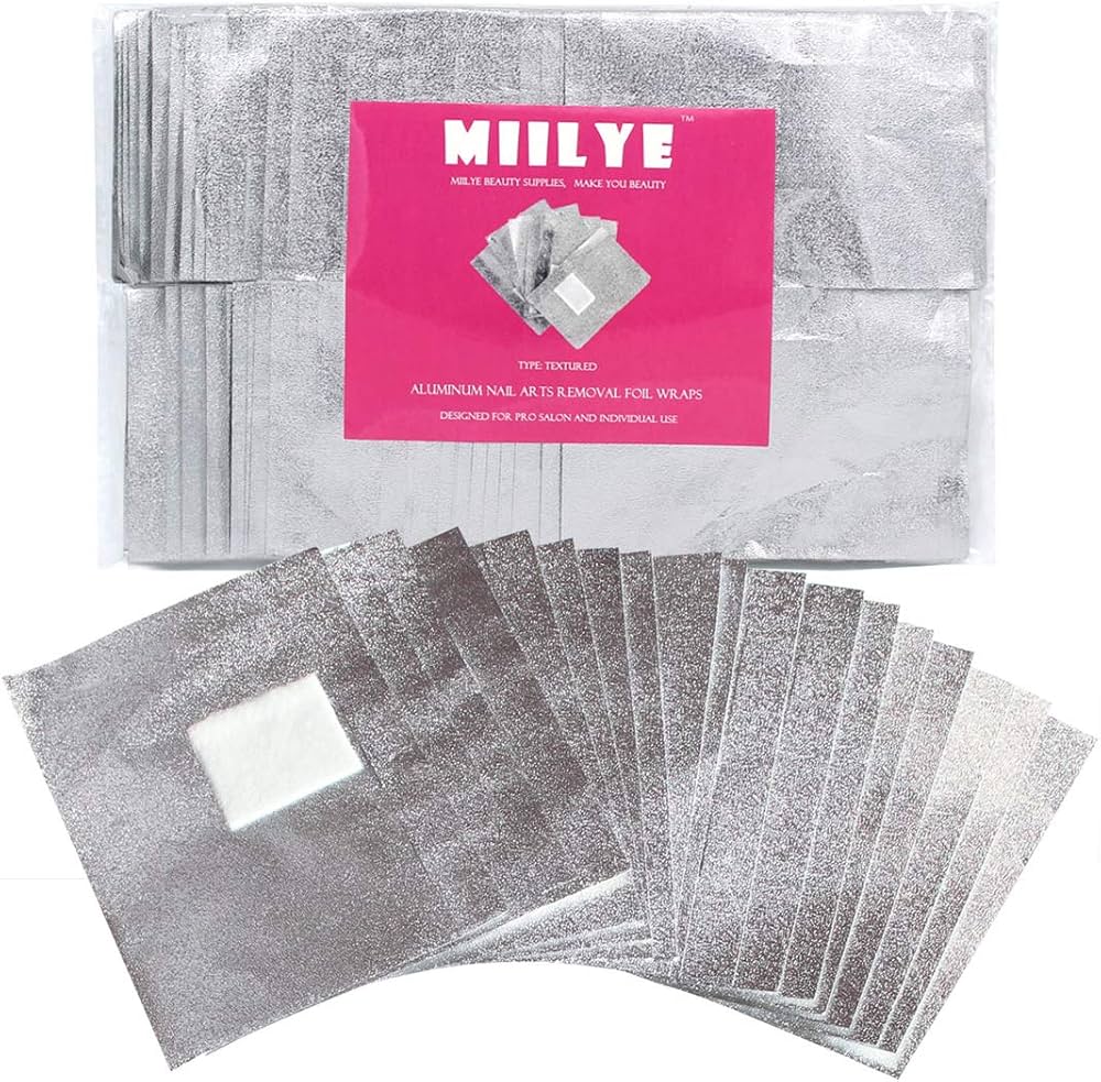 Amazon.com : MIILYE Nail Polish Remover Foil Wraps for Acrylic/Dip