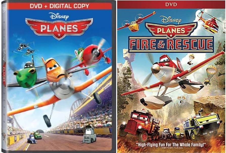Amazon.com: Disney Pixar Planes & Planes Fire & Rescue 2 DVD Set