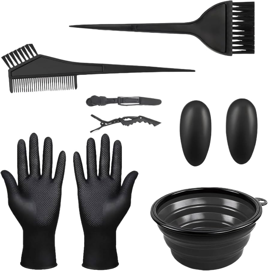 Amazon.co.jp: DELUXEFOX 髪染めセット (7個セット) 髪を染める道具