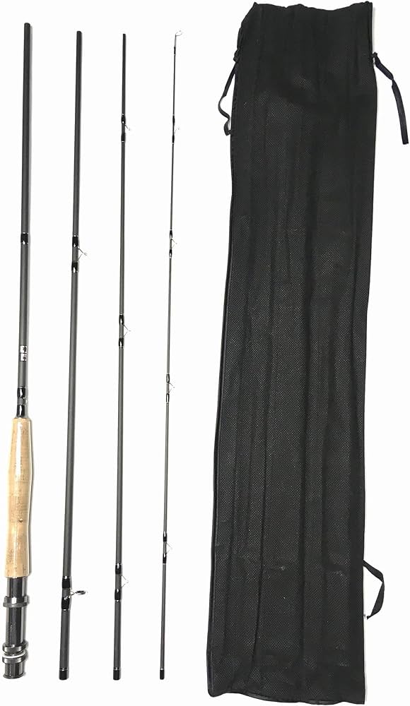 Amazon | 9フィート フライロッド 4ピース 5番 6番 #5/6 フライ ロッド