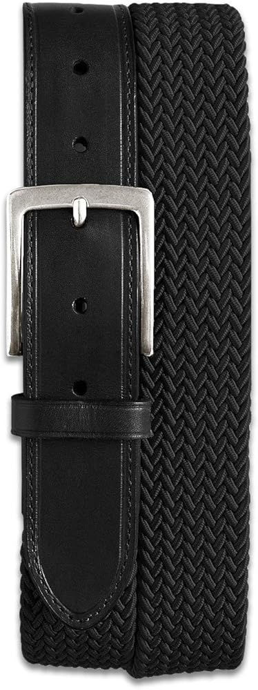 Harbor Bay by DXL Men's Big and Tall Stretch Braided Leather Belt