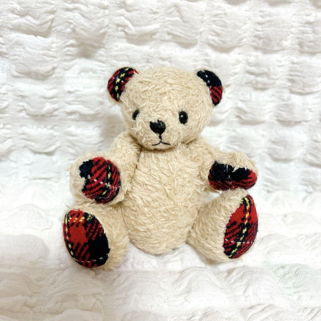 Amazon.co.jp: テディベア クマ マスコット ぬいぐるみ チェック柄