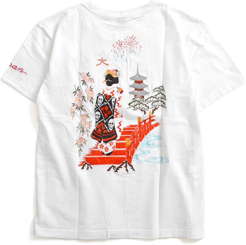 Amazon | (クロップドヘッズ)Cropped Heads 京舞妓半袖Tシャツ 和柄