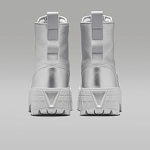 Air Jordan 1 Brooklyn Women's Boots (FJ5737-002, Metallic Silver