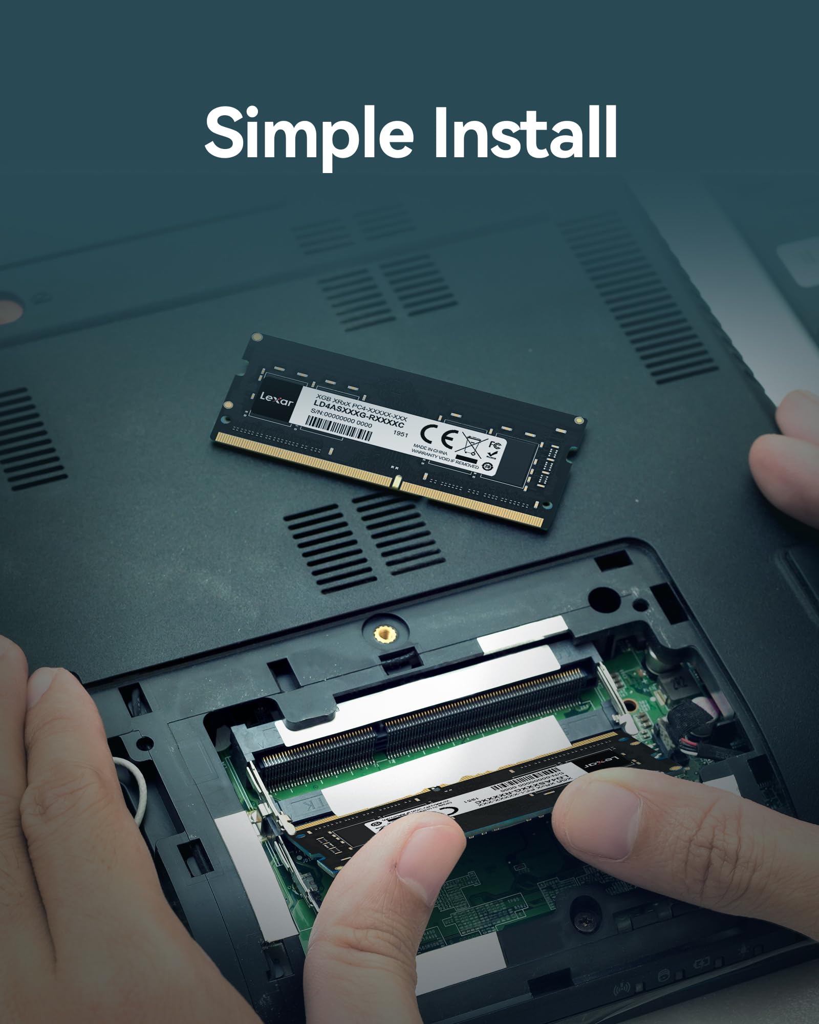 Amazon | Lexar SODIMM 16GB DDR4 RAM 3200MHz 260ピン DDR4 SODIMM