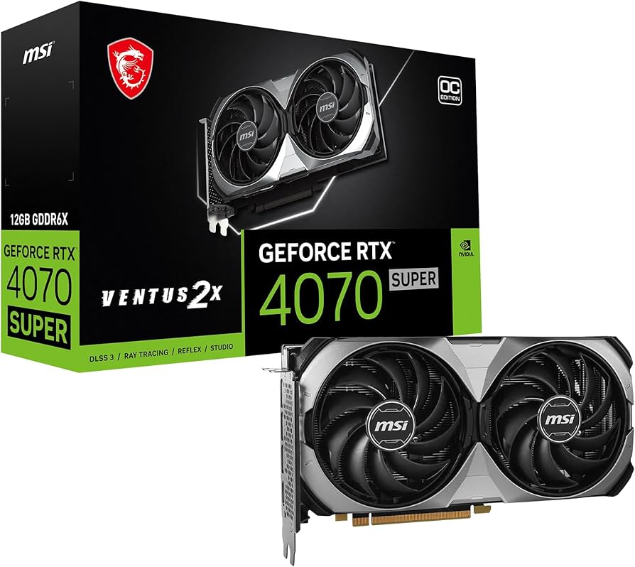 Amazon.com: MSI Gaming RTX 4070 Super 12G Ventus 2X OC Graphics